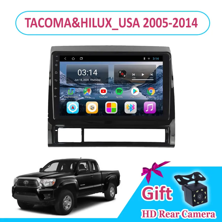 9 ''IPS Android TOYOTA TACOMA & HILUX_USA 2005 2012/2013/2014 автомобильный Радио Мультимедиа GPS