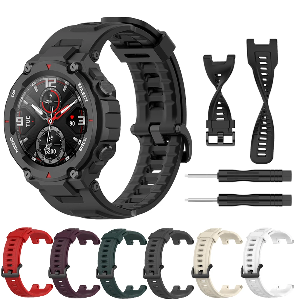 Sport Rubber Watch Band for Amazfit T-Rex Silicone Durable Watchband Strap for Huami Amazfit T-Rex Bracelet Watch Accessories
Sport Rubber Watch Band for Amazfit T-Rex Silicone Durable Watchband Strap for Huami Amazfit T-Rex Bracelet Watch Accessories
