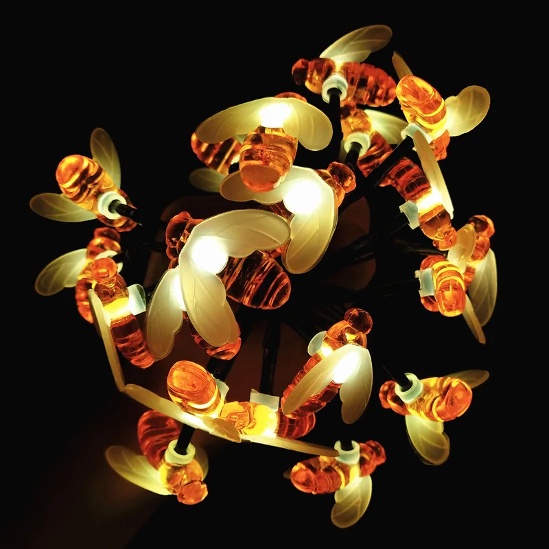 1 Pack Solar LED Lamp Cute Bee Style Fairy String Lights 30 LED Cute Honeybee LED Lights 8 Modes Waterproof Garden Decoration Li
1 Pack Solar LED Lamp Cute Bee Style Fairy String Lights 30 LED Cute Honeybee LED Lights 8 Modes Waterproof Garden Decoration Li
