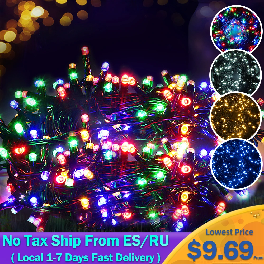 10M 20M 30M 100M Waterproof LED Fairy String Lights Garland Christmas Party Wedding Xmas Holiday Lights Outdoor Home Decoration
10M 20M 30M 100M Waterproof LED Fairy String Lights Garland Christmas Party Wedding Xmas Holiday Lights Outdoor Home Decoration