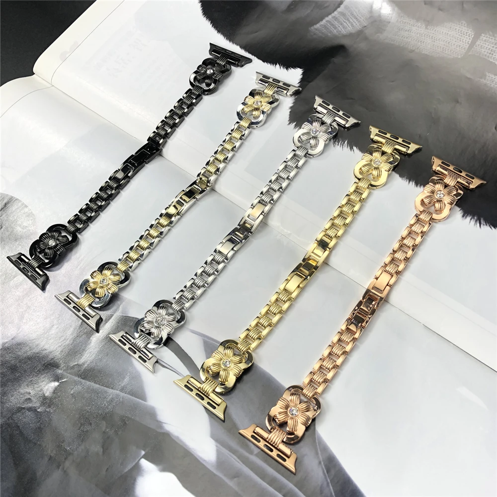 Watchbands For Apple Watch Band 40mm 44mm 38mm 42mm Series 5 4 3 Women Jewelry Wristband For Iwatch Strap Bling Diamond Bracelet
Watchbands For Apple Watch Band 40mm 44mm 38mm 42mm Series 5 4 3 Women Jewelry Wristband For Iwatch Strap Bling Diamond Bracelet