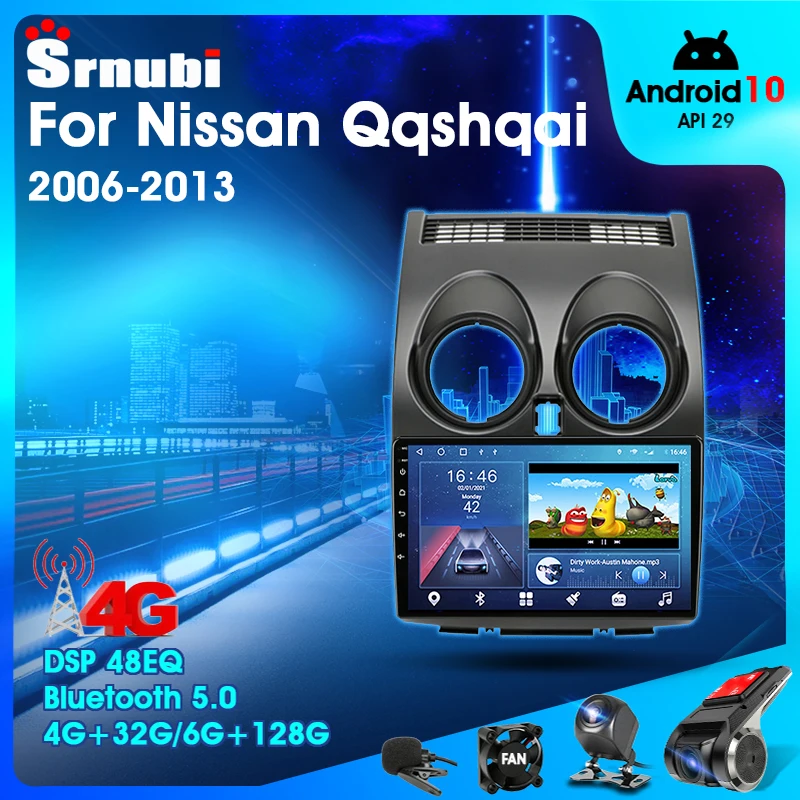 Android 10 2 Din Car Stereo audio Radio for Nissan Qashqai 1 J10 2006-2014 Multimedia Video Touch Screen Player 4G Wifi Speaker
Android 10 2 Din Car Stereo audio Radio for Nissan Qashqai 1 J10 2006-2014 Multimedia Video Touch Screen Player 4G Wifi Speaker