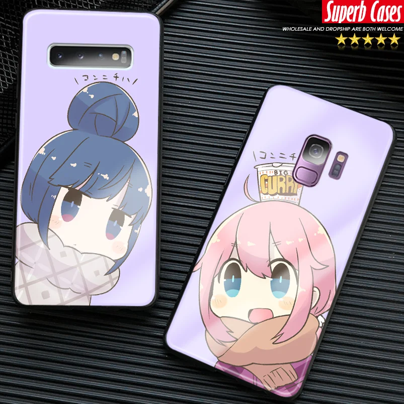 Защитный чехол Rin Shima Yuru Camp Anime из закаленного стекла мягкий силиконовый для