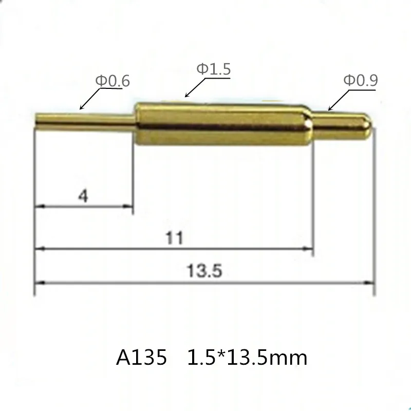 A135 Electronic products conductive contact thimble pogopin probe Spring needle for electrode Connector probe
A135 Electronic products conductive contact thimble pogopin probe Spring needle for electrode Connector probe