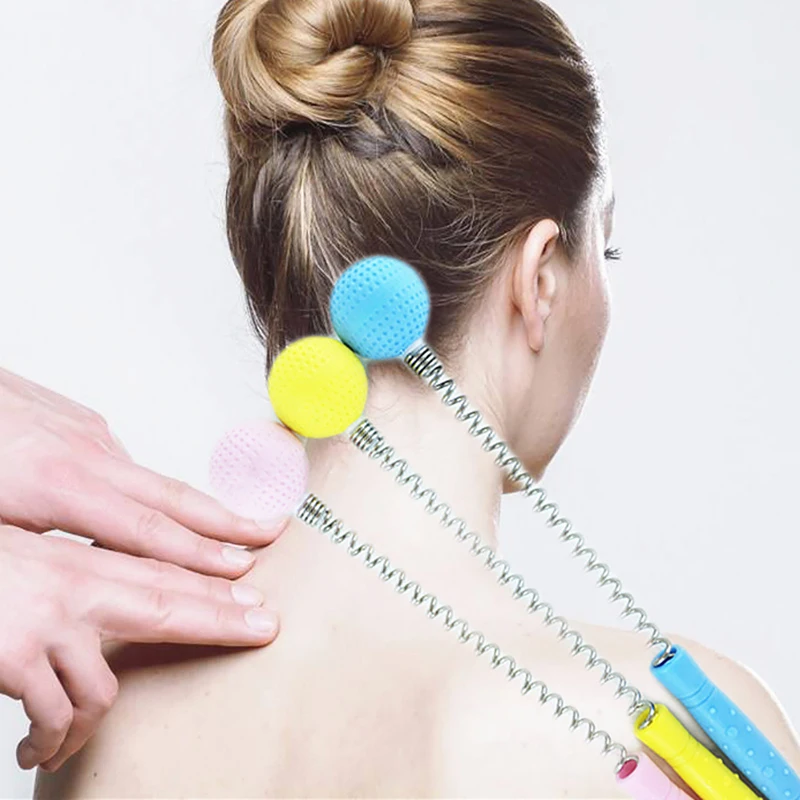 Elastic Massage Hammer Golf Ball Spring Silicone Non Slip Health Care Fatigue Relief Stress Relieve Neck Should Back Manual Mass
Elastic Massage Hammer Golf Ball Spring Silicone Non Slip Health Care Fatigue Relief Stress Relieve Neck Should Back Manual Mass