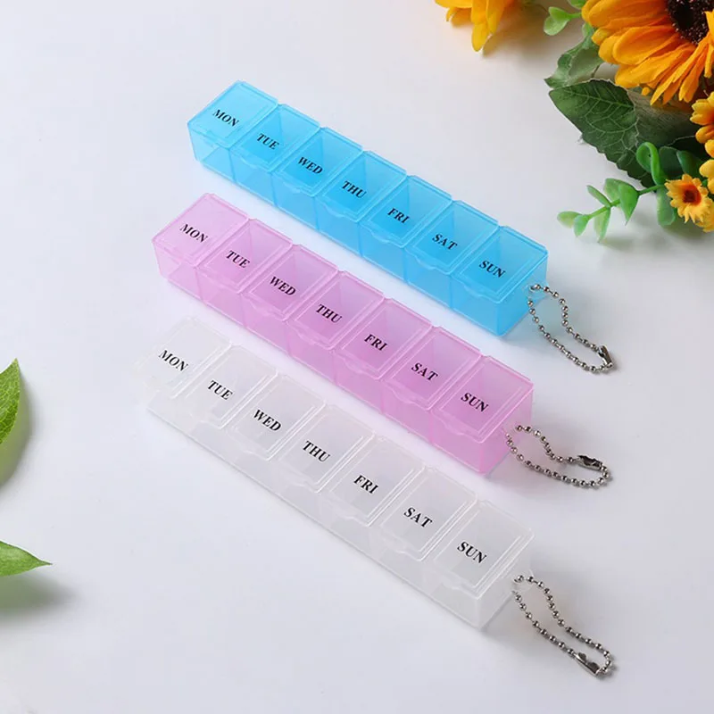 Travel Pill Box Holder Weekly Medicine Storage Organizer Container Drug Tablet Dispenser Independent Lattice Plastic Pill Case
Travel Pill Box Holder Weekly Medicine Storage Organizer Container Drug Tablet Dispenser Independent Lattice Plastic Pill Case