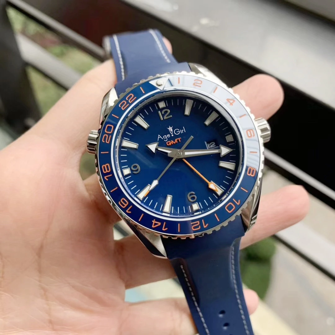 Classic New Men Automatic Mechanical Watch Independent GMT 007 Luminous Rubber Blue Ceramic Bezel Sapphire Black Limited
Classic New Men Automatic Mechanical Watch Independent GMT 007 Luminous Rubber Blue Ceramic Bezel Sapphire Black Limited
