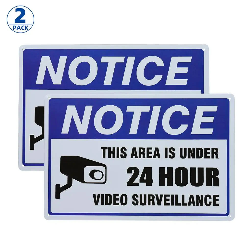 DL-2-Pack Video Surveillance Yard Sign, Security Camera Warning Sign for Home or Business CCTV Monitoring System, Outdoor sign
DL-2-Pack Video Surveillance Yard Sign, Security Camera Warning Sign for Home or Business CCTV Monitoring System, Outdoor sign
