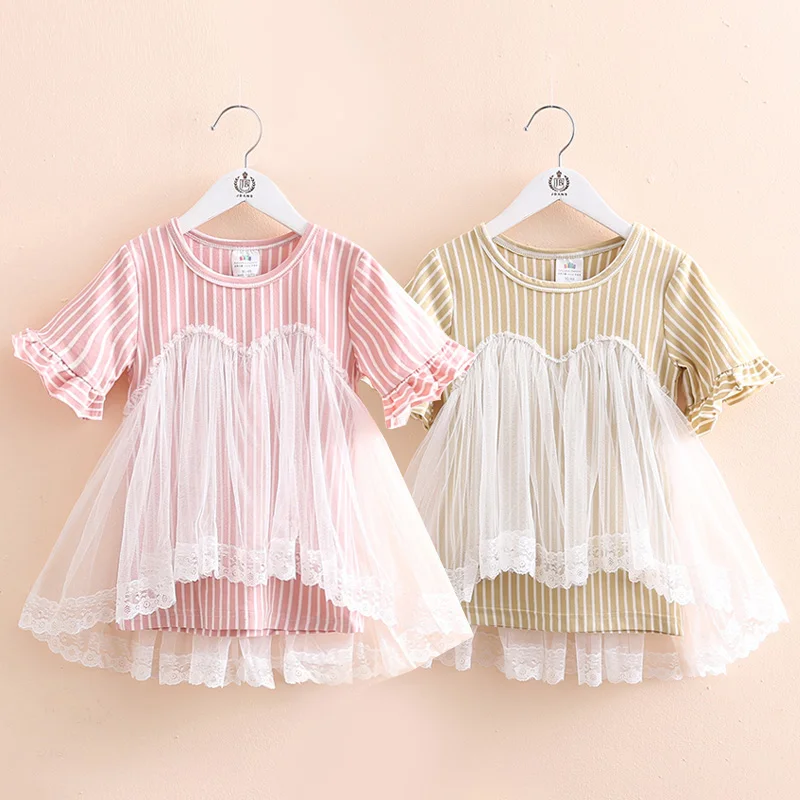 Baby Striped Dress 2020 Summer New Girls' Clothing Children's Gauze Dress Round Collar Dress
Baby Striped Dress 2020 Summer New Girls' Clothing Children's Gauze Dress Round Collar Dress