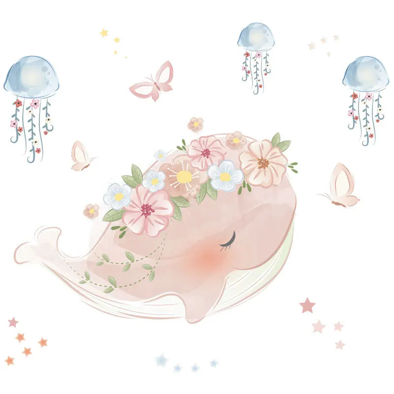 Cartoon Whales Wall Stickers for Kids Room Girls Bedroom Wall Decor Mural Nursery Decals Living Room Decoration Wallpaper Poster
Cartoon Whales Wall Stickers for Kids Room Girls Bedroom Wall Decor Mural Nursery Decals Living Room Decoration Wallpaper Poster