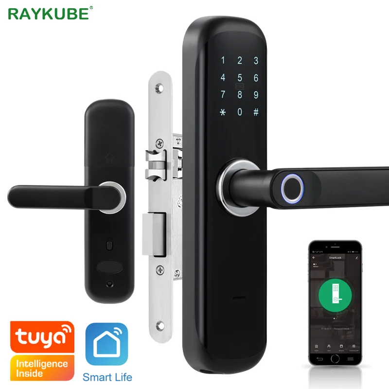 Wifi Electronic Door Lock With Mobile Phone Tuya APP Fingerprint 13.56mhz IC Card Password Unlock Keyless Intelligent Lock
Wifi Electronic Door Lock With Mobile Phone Tuya APP Fingerprint 13.56mhz IC Card Password Unlock Keyless Intelligent Lock