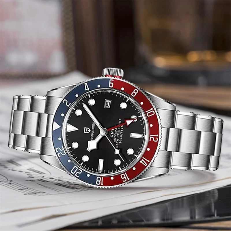 PAGANI DESIGN 2021 Brand GMT New Luminous Ceramic Bezel Watches Luxury Stainless Steel Sapphire Clock Man's Mechanical Men watch
PAGANI DESIGN 2021 Brand GMT New Luminous Ceramic Bezel Watches Luxury Stainless Steel Sapphire Clock Man's Mechanical Men watch
