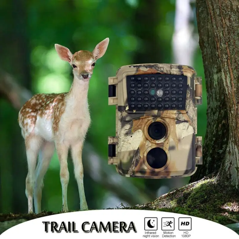

Mini 1080P HD Hunting Cameras Trail 12MP Scouting Game Camera Waterproof Wildlife Outdoor Scouting With 60° Wide Angle Lens