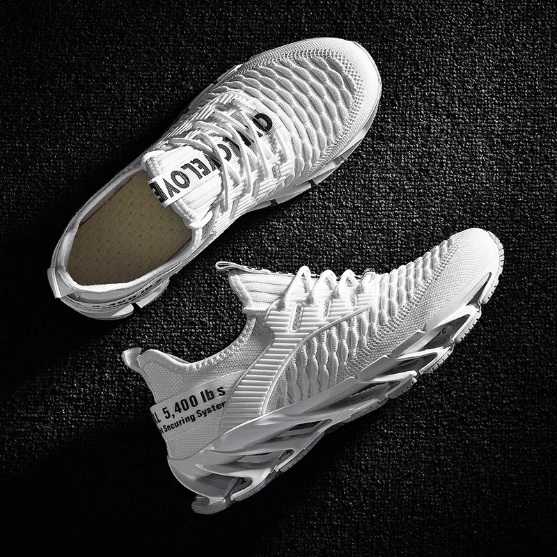 Hot Selling White Men Blade Shoes Flying Woven Men Blade Sneakers Bounce Shock-absorbing Men Casual Sports Shoes zapatos hombre
Hot Selling White Men Blade Shoes Flying Woven Men Blade Sneakers Bounce Shock-absorbing Men Casual Sports Shoes zapatos hombre