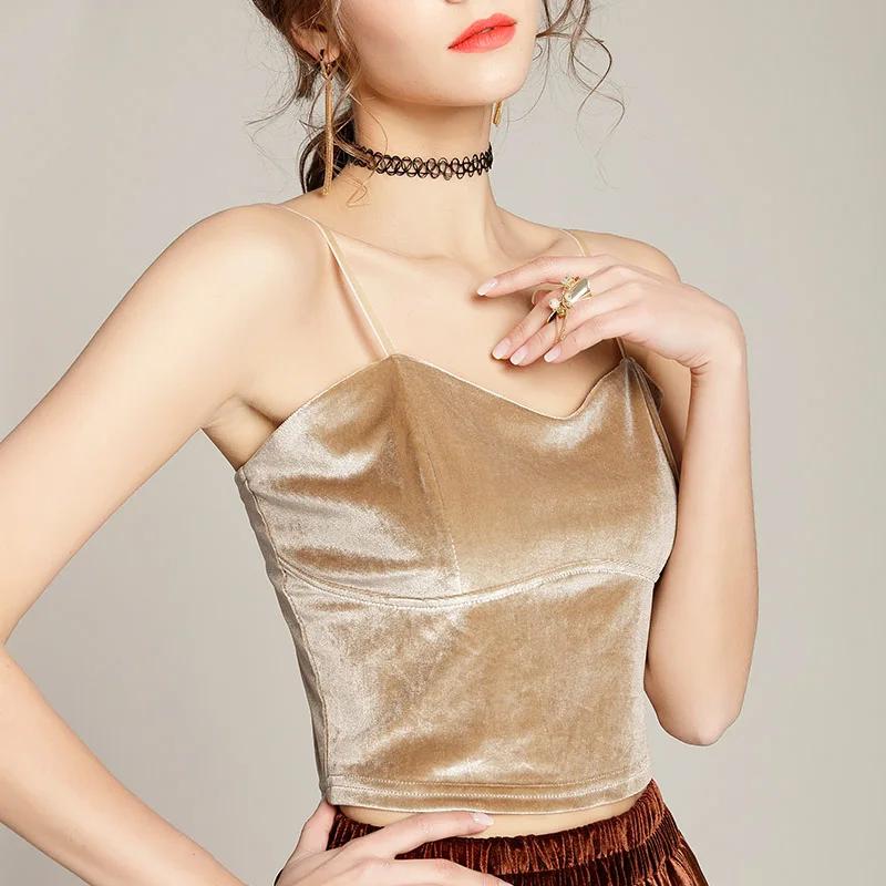 Gold Velvet Blouse Women's Autumn 2021 New Inner Short Base Vest Velvet Sling Outer Wear Base Shirt
Gold Velvet Blouse Women's Autumn 2021 New Inner Short Base Vest Velvet Sling Outer Wear Base Shirt