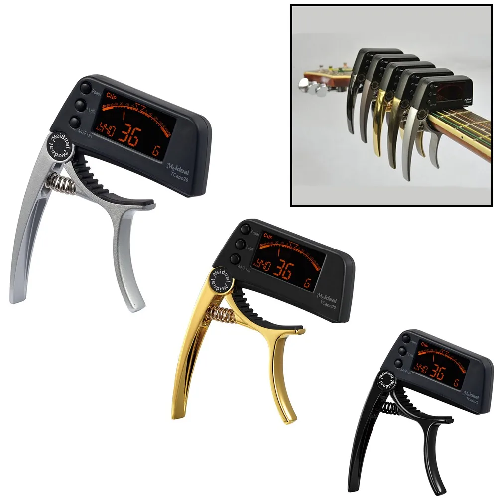 1pc Capo Tuner For Acoustic Electric Guitar Quick Change Key 2 In 1 Alloy Bass Chromatic Guitar Tuner Multi-use Music Instrument
1pc Capo Tuner For Acoustic Electric Guitar Quick Change Key 2 In 1 Alloy Bass Chromatic Guitar Tuner Multi-use Music Instrument