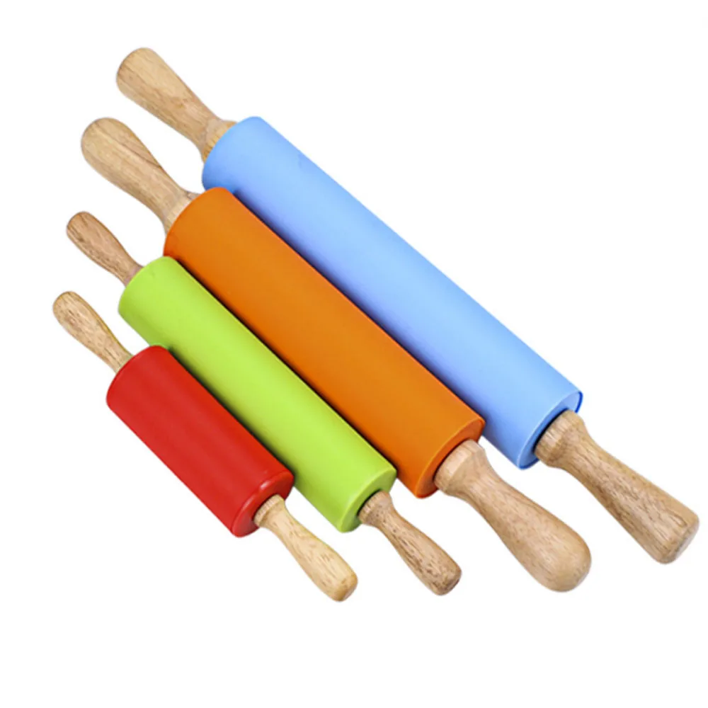 Non-Stick Wooden Handle Silicone Rolling Pin Pastry Dough Flour Roller Kitchen Baking Cooking Tools
Non-Stick Wooden Handle Silicone Rolling Pin Pastry Dough Flour Roller Kitchen Baking Cooking Tools