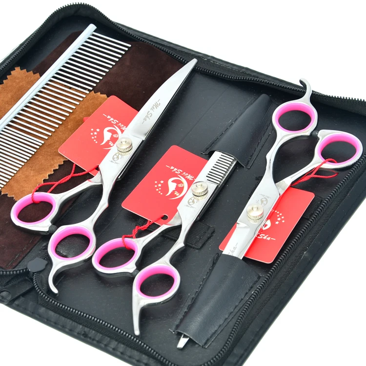7.0" Stainless Steel Pet Scissors Professional Grooming Shears for Dog Animal Cutting Thinning Tesoura Dog Tool Suppliers B0008A
7.0" Stainless Steel Pet Scissors Professional Grooming Shears for Dog Animal Cutting Thinning Tesoura Dog Tool Suppliers B0008A