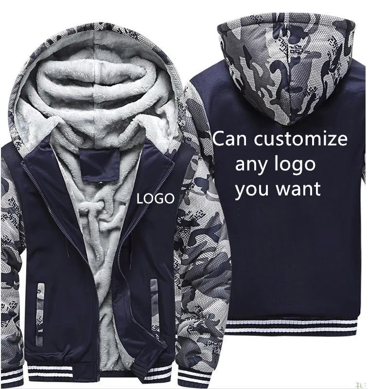 Customized Jacket Men Print Jacket Mens Hoodies Winter Thicken Warm Fleece cotton Zipper Camouflage Raglan Mens Coat Hoodies
Customized Jacket Men Print Jacket Mens Hoodies Winter Thicken Warm Fleece cotton Zipper Camouflage Raglan Mens Coat Hoodies