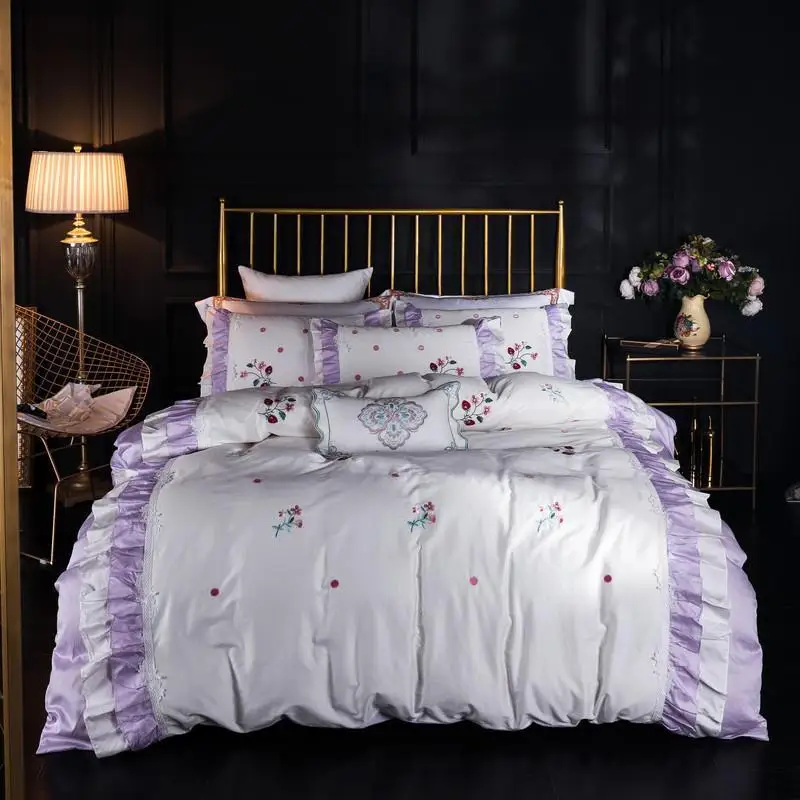 Girls Bedding Set Queen King size Bedding and Bed set Egyptian Cotton Fitted Bed sheet Duvet cover parrure de lit juego de cama
Girls Bedding Set Queen King size Bedding and Bed set Egyptian Cotton Fitted Bed sheet Duvet cover parrure de lit juego de cama