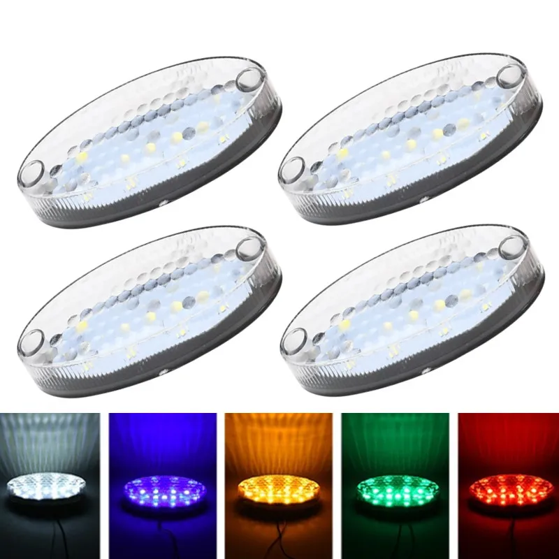 4Pcs LED Side Marker Lights Indicator For Truck Trailer Clearance Lights Warning Signal For RV Lorry Van Amber White Red 24V
4Pcs LED Side Marker Lights Indicator For Truck Trailer Clearance Lights Warning Signal For RV Lorry Van Amber White Red 24V
