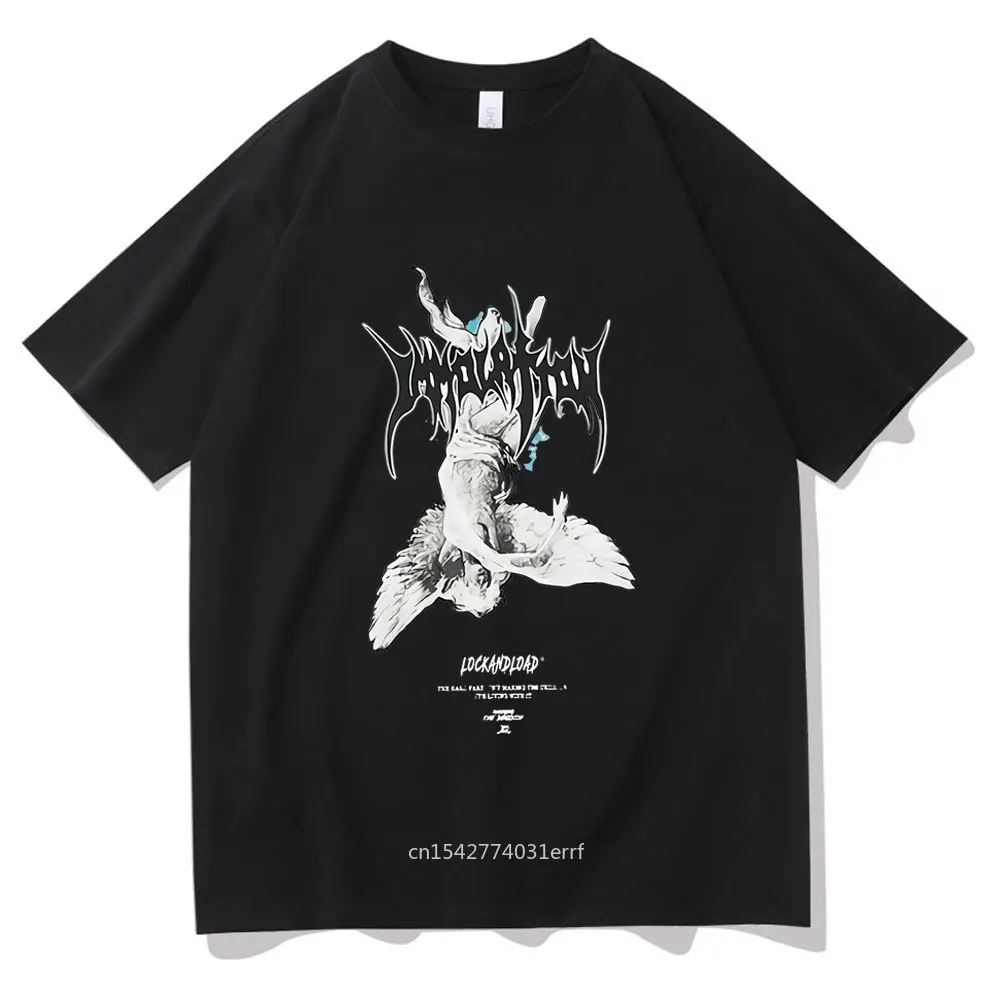 Super Personality Men Men Hip Hop Style T-shirt Fallen Angel Print Streetwear Casual Tee Harajuku Tops
Super Personality Men Men Hip Hop Style T-shirt Fallen Angel Print Streetwear Casual Tee Harajuku Tops