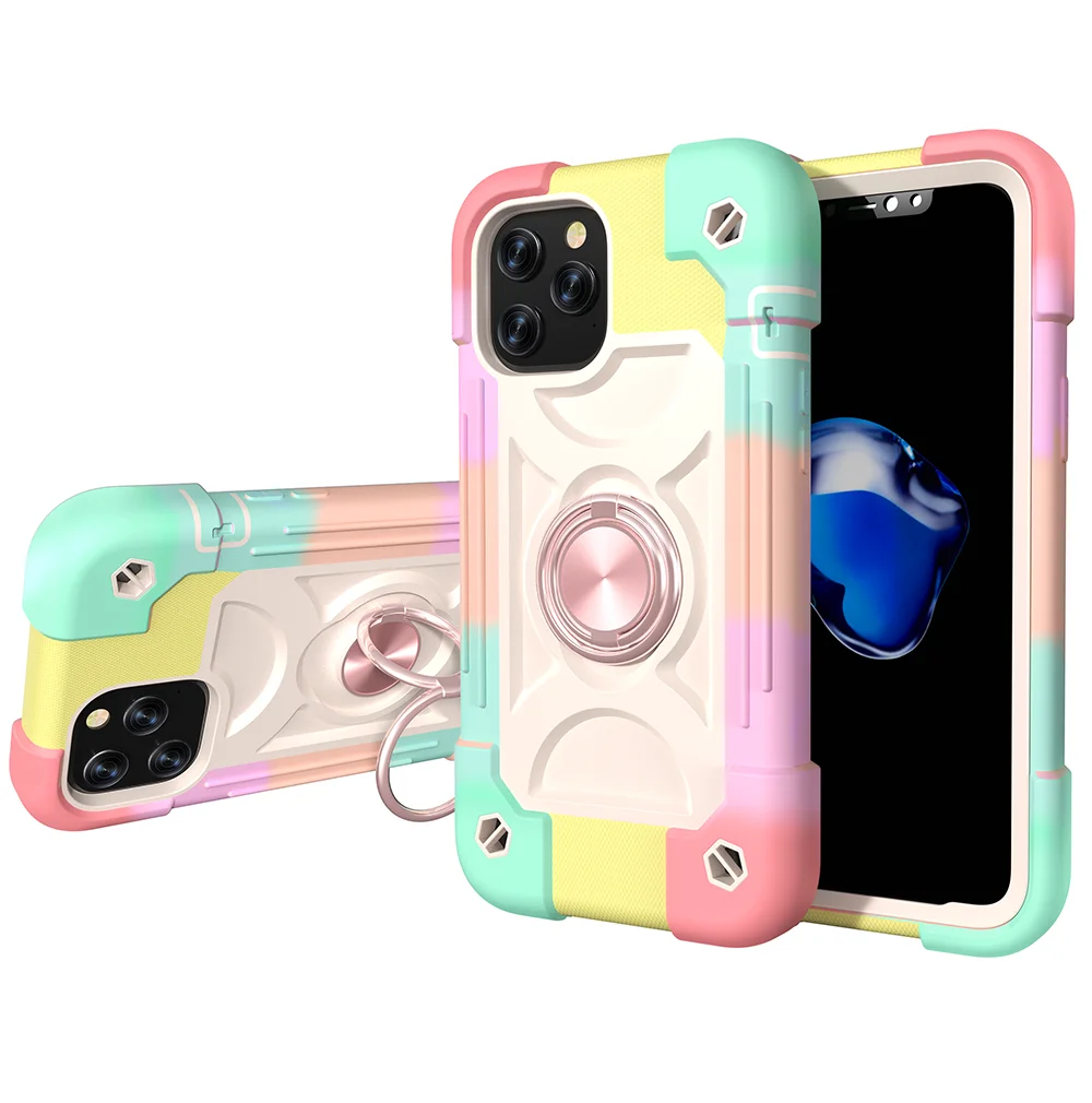 All-inclusive Phone Case For iPhone 12 Pro Max/12Mini, Three-layer Anti-drop Protection, Double Ring With Magnetic Metal Plate
All-inclusive Phone Case For iPhone 12 Pro Max/12Mini, Three-layer Anti-drop Protection, Double Ring With Magnetic Metal Plate