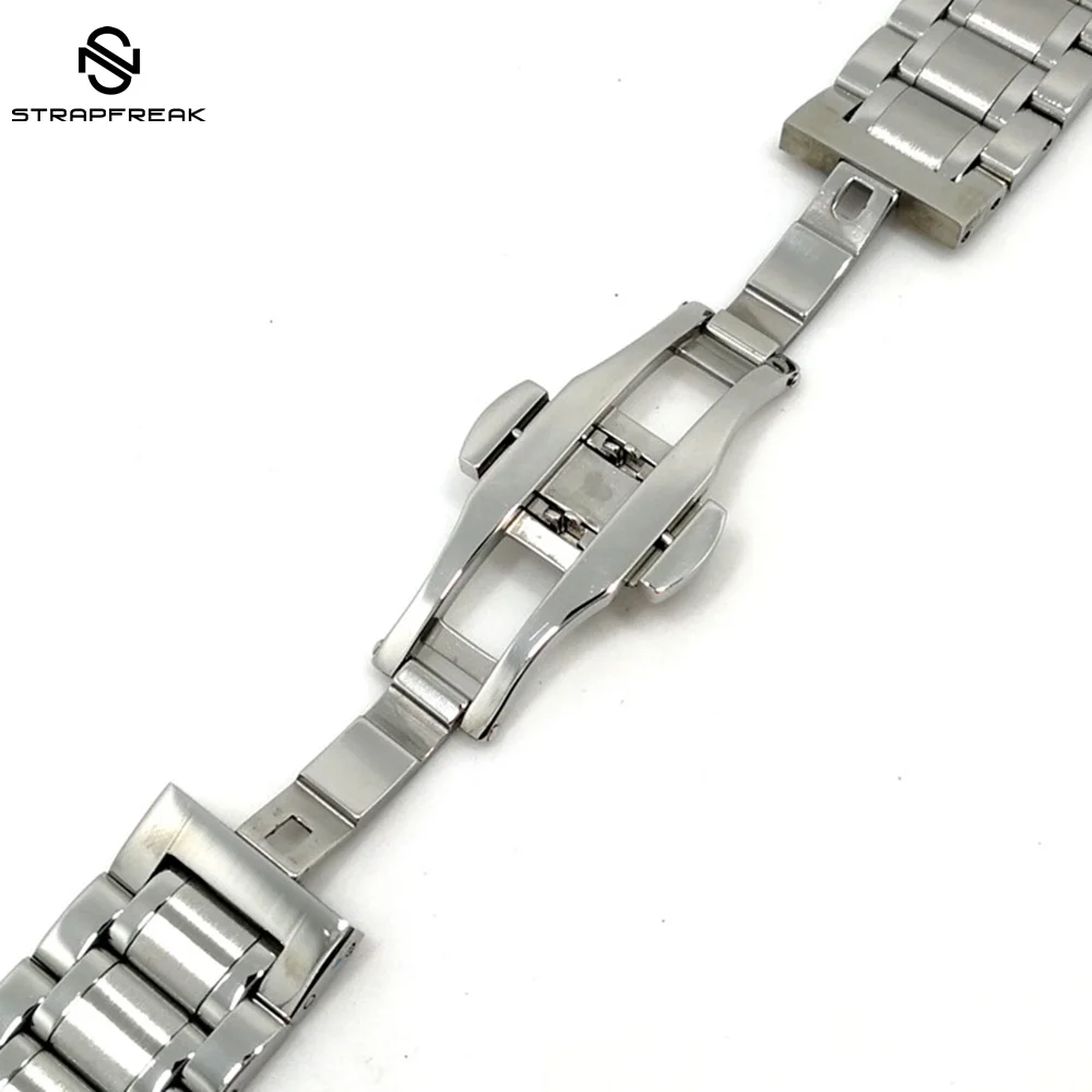 

18mm 20mm 22mm Stainless Steel Metal Watchband Deployment Buckle Replacement Bracelet Watch Band for Gear S3/S2 Classic Strap