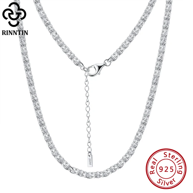 Rinntin 925 Sterling Silver 3.5mm Phoenix Tail Chain Fashion Italian Handmade Chain Necklace for Women Basic Chain Jewelry SC54
Rinntin 925 Sterling Silver 3.5mm Phoenix Tail Chain Fashion Italian Handmade Chain Necklace for Women Basic Chain Jewelry SC54