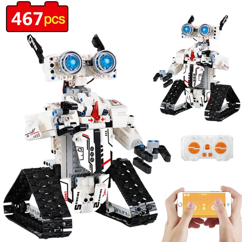 467PCS City Engineering RC Robot Control Intelligent Building Blocks Construction Toy Creator Bricks High Tech Toys For Children
467PCS City Engineering RC Robot Control Intelligent Building Blocks Construction Toy Creator Bricks High Tech Toys For Children