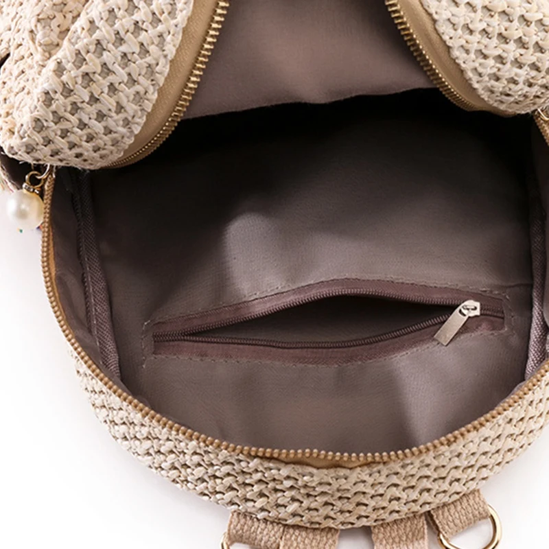 Women Backpack Teen Girls Summer Beach Straw Weave Tassel Backpackk Female Casual Shoulder School Bag
Women Backpack Teen Girls Summer Beach Straw Weave Tassel Backpackk Female Casual Shoulder School Bag