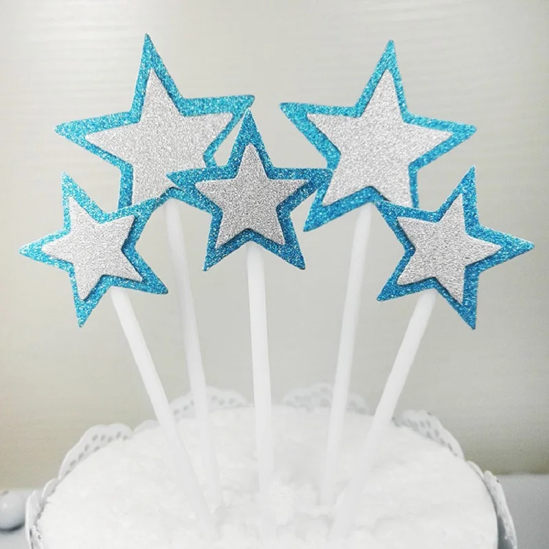5pcs Christmas Star Cupcake Toppers Glitter Star Insert Baby Girl Birthday Party Decor Christmas Cake Accessories Supplies
5pcs Christmas Star Cupcake Toppers Glitter Star Insert Baby Girl Birthday Party Decor Christmas Cake Accessories Supplies