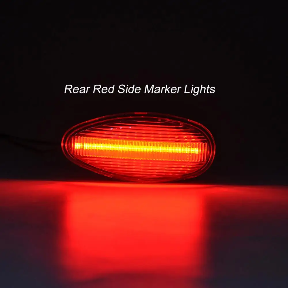 For Chevrolet Silverado GMC Sierra 2500HD 3500HD 4pcs smoked Lens front amber LED side marker light Red rear side marker lamp
For Chevrolet Silverado GMC Sierra 2500HD 3500HD 4pcs smoked Lens front amber LED side marker light Red rear side marker lamp