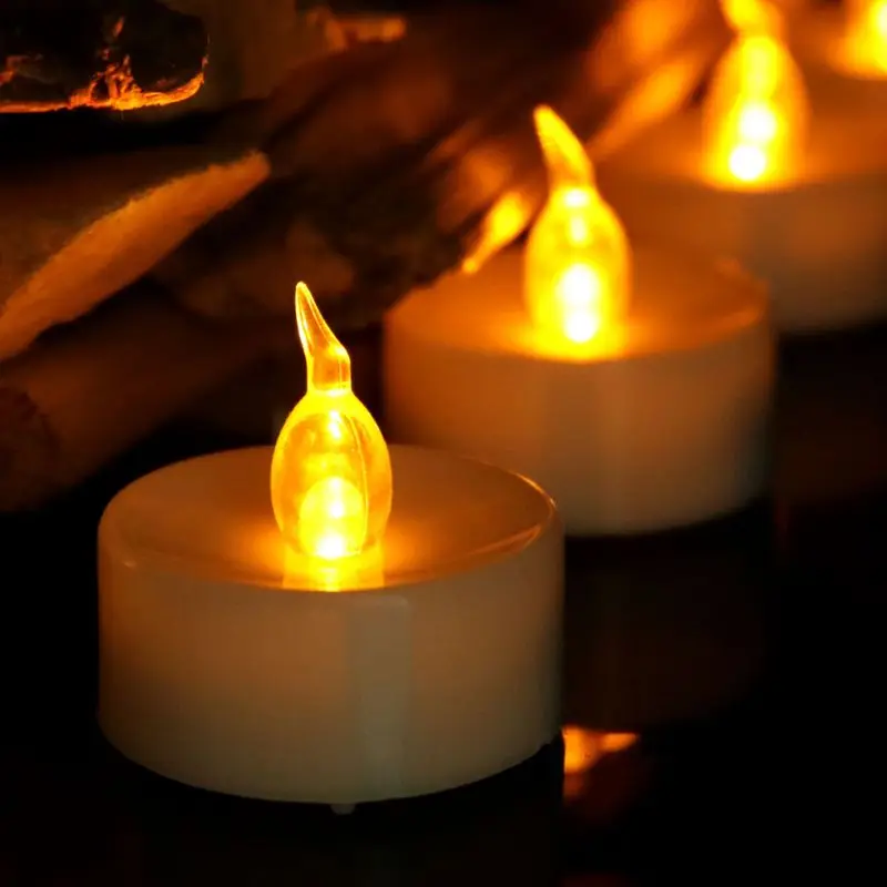 12pcs Flickering LED Candle Lights With Remote Control Flameless Electric Tealight 
12pcs Flickering LED Candle Lights With Remote Control Flameless Electric Tealight