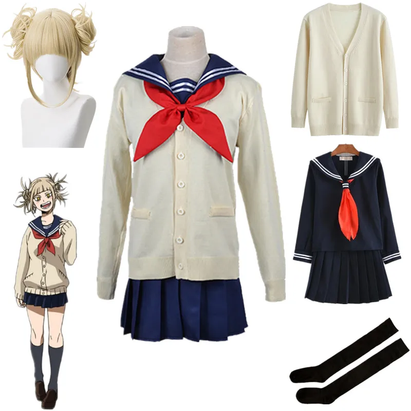 Anime Academia Academia Cosplay Costume Himiko Toga JK Uniform Sweater Coat Halloween Clothing
Anime Academia Academia Cosplay Costume Himiko Toga JK Uniform Sweater Coat Halloween Clothing