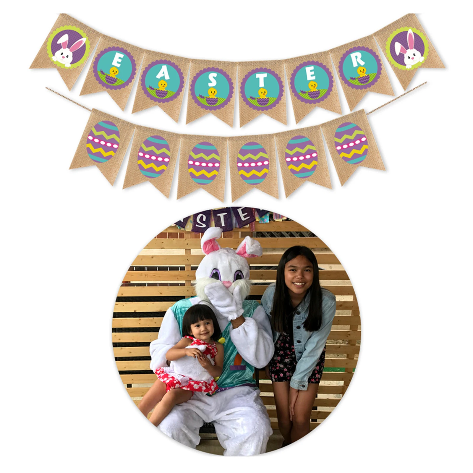 Banner Bunny Hanging Flag Sign Happy Easter Egg Decoration Fireplace Home Theme Bunting Decorations Party Burlap Curtain Rabbitx
Banner Bunny Hanging Flag Sign Happy Easter Egg Decoration Fireplace Home Theme Bunting Decorations Party Burlap Curtain Rabbitx