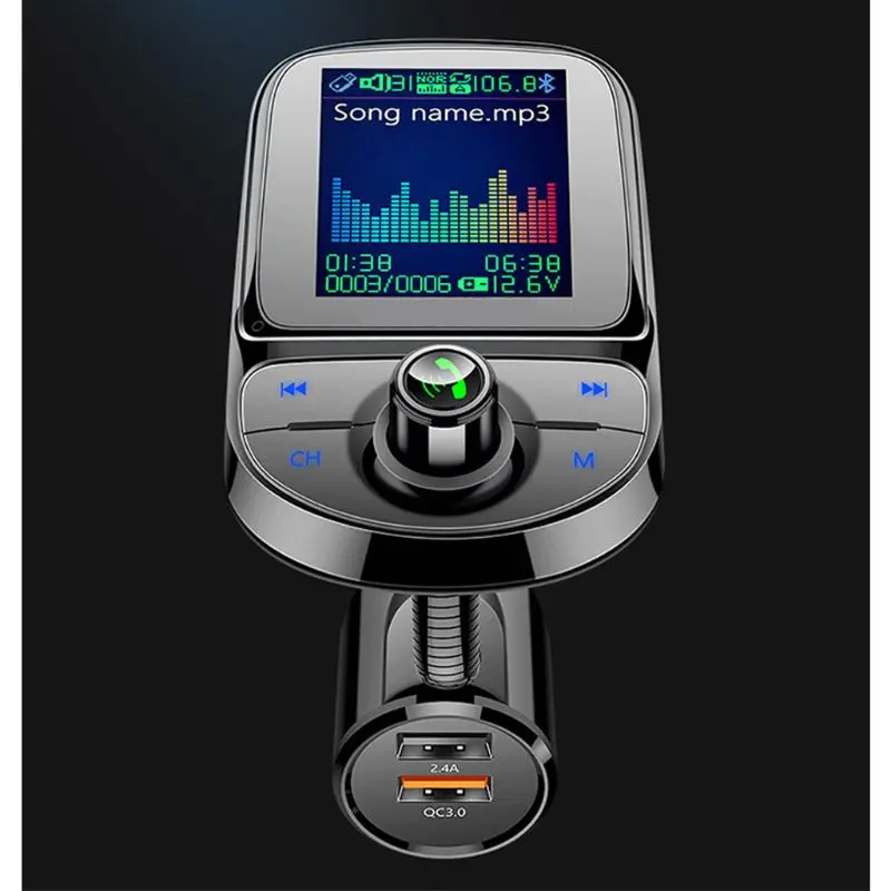 Auto MP3 Music Player FM Transmitter Car Bluetooth Adapter Support TF Card AUX 6XDB
Auto MP3 Music Player FM Transmitter Car Bluetooth Adapter Support TF Card AUX 6XDB