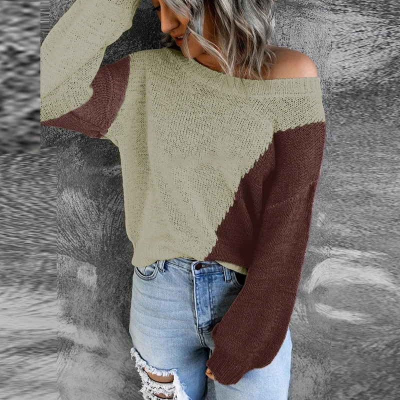 2021 Fashion O Neck Long Sleeve Knit Sweaters New Women Color Block Patchwork Sweater Autumn Casual Soft Pullover Loose Tops XL
2021 Fashion O Neck Long Sleeve Knit Sweaters New Women Color Block Patchwork Sweater Autumn Casual Soft Pullover Loose Tops XL