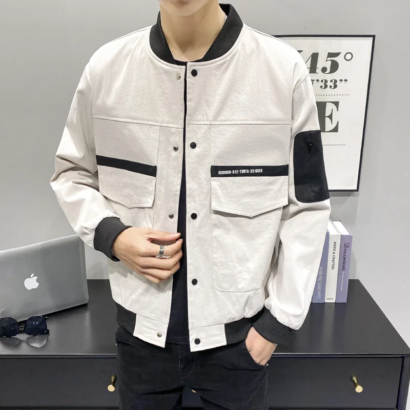 2021 Spring and Autumn New Men's Fashion Jacket Jacket Trend Large Size Casual Color Jacket Casual Street Clothing Jacket Male
2021 Spring and Autumn New Men's Fashion Jacket Jacket Trend Large Size Casual Color Jacket Casual Street Clothing Jacket Male