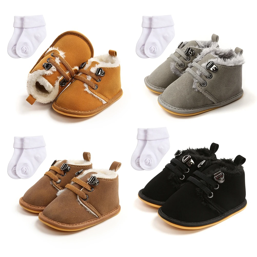New Baby Snow Booties With Socks Winter Warm Boy Girl Crib Shoes Cotton Anti-slip Sole Toddler First Walkers Shoes For Newborn
New Baby Snow Booties With Socks Winter Warm Boy Girl Crib Shoes Cotton Anti-slip Sole Toddler First Walkers Shoes For Newborn