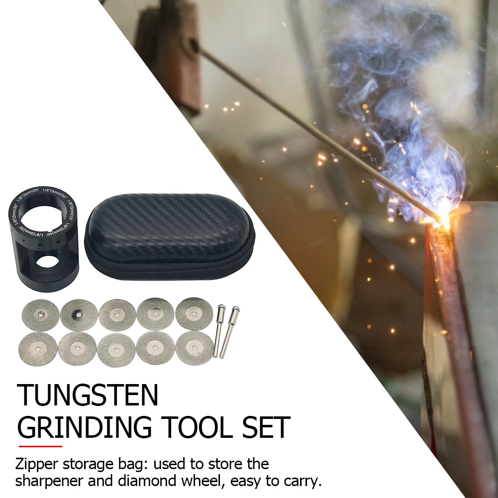 Aluminum Tungsten Electrode Sharpen Tool Tungsten Rods Needles Sharpener Grinder Head Argon Arc TIG Welding Tools Set
Aluminum Tungsten Electrode Sharpen Tool Tungsten Rods Needles Sharpener Grinder Head Argon Arc TIG Welding Tools Set