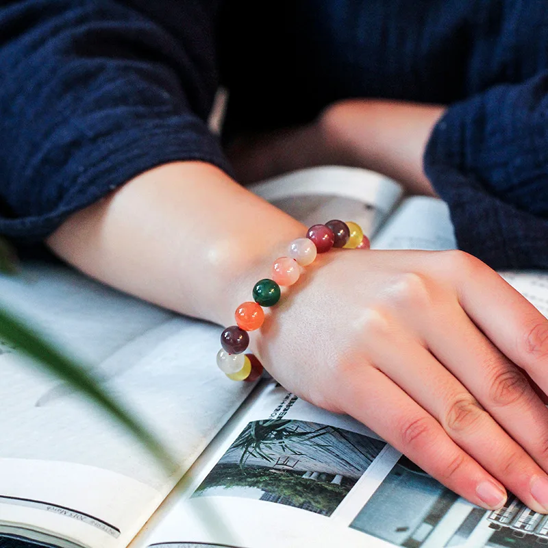 Natural Wine Colrful Agates Stone Beads Bracelets Fashion Women Crystal Bracelet Bangle For Women Gift DIY Jewelry Dropship
Natural Wine Colrful Agates Stone Beads Bracelets Fashion Women Crystal Bracelet Bangle For Women Gift DIY Jewelry Dropship