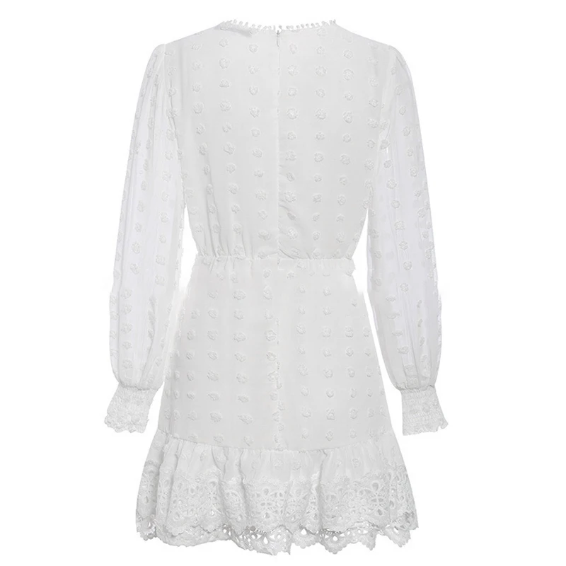 Newest Chiffon Dress Women Long Sleeve Lace Piecing Evening Party Daily Short Dress
Newest Chiffon Dress Women Long Sleeve Lace Piecing Evening Party Daily Short Dress