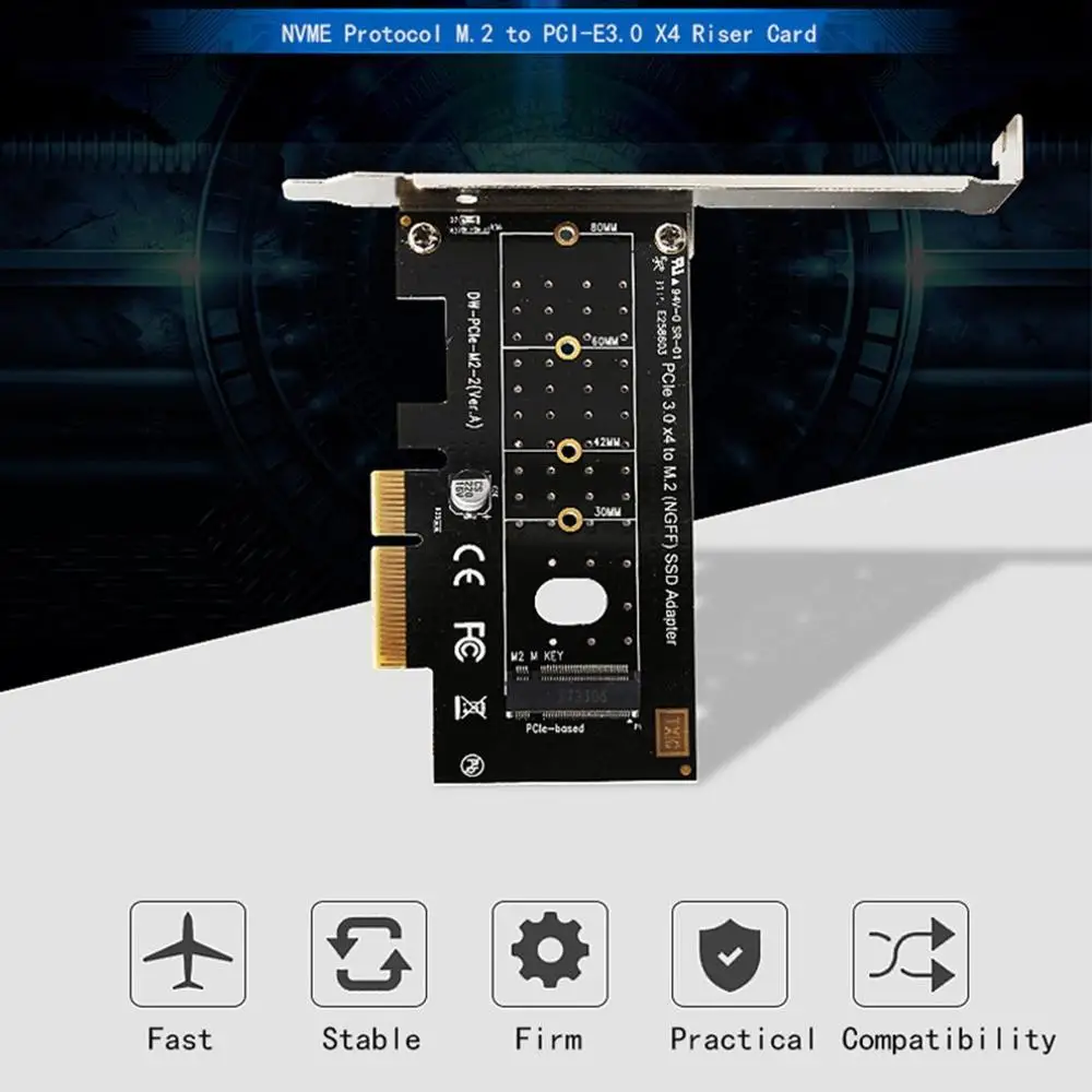 M.2 NVMe SSD NGFF к PCIE 3,0 X4 адаптер M ключ интерфейс карта полная скорость 6 Гбит/с адаптер
M.2 NVMe SSD NGFF к PCIE 3,0 X4 адаптер M ключ интерфейс карта полная скорость 6 Гбит/с адаптер