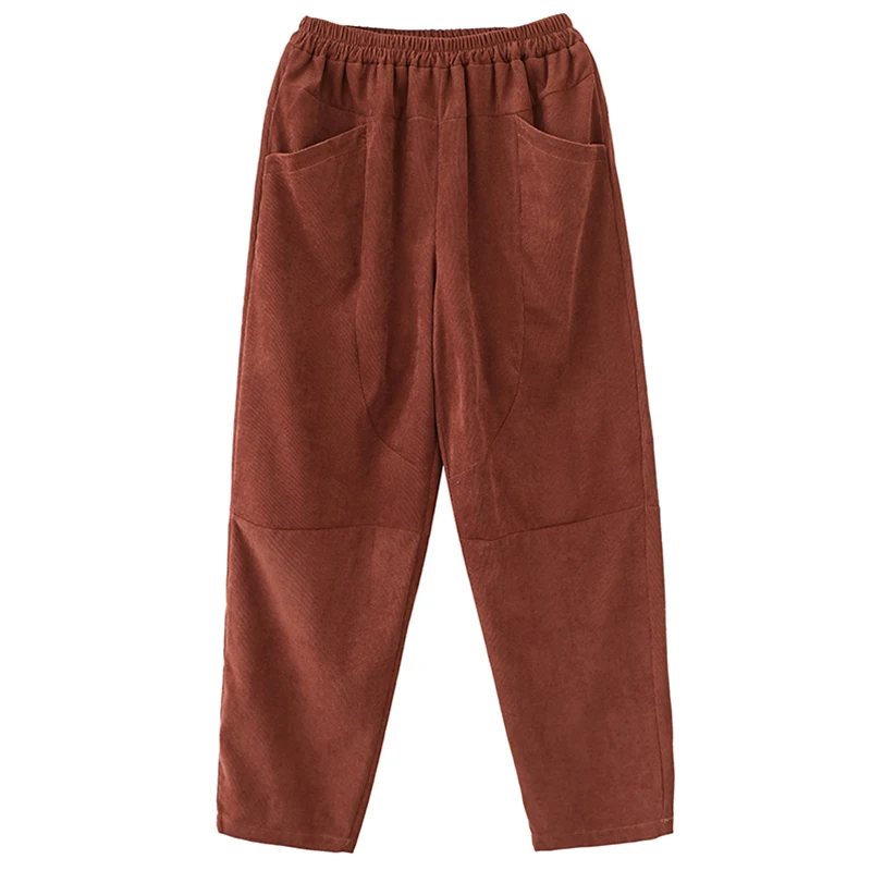 Fall 2020 Artistic Retro Corduroy Casual Pants Loose All-Match Stitching Harem Pants Slim Corduroy Trousers Women
Fall 2020 Artistic Retro Corduroy Casual Pants Loose All-Match Stitching Harem Pants Slim Corduroy Trousers Women