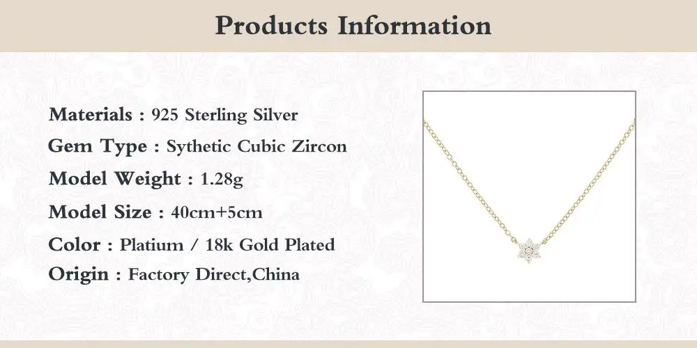 Aide Sterling 925 Silver Chain Necklace Single Collares For Female Snowflake Zircon Clavicle Necklace For Women Fashion Jewelry
Aide Sterling 925 Silver Chain Necklace Single Collares For Female Snowflake Zircon Clavicle Necklace For Women Fashion Jewelry