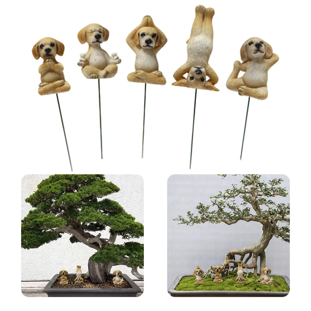 5PCS Yoga Dog Statue Set Resin Simulation Animal Figurines Garden Yard Plug-In Sculpture Miniatures Garden Plant Pot Decoration
5PCS Yoga Dog Statue Set Resin Simulation Animal Figurines Garden Yard Plug-In Sculpture Miniatures Garden Plant Pot Decoration