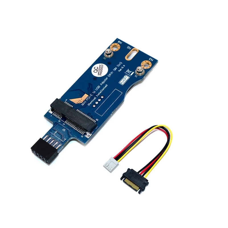 Mini PCI-E to USB Adapter with SIM Card Slot Module for WWAN/LTE Module(Vertical Installation) 
Mini PCI-E to USB Adapter with SIM Card Slot Module for WWAN/LTE Module(Vertical Installation)