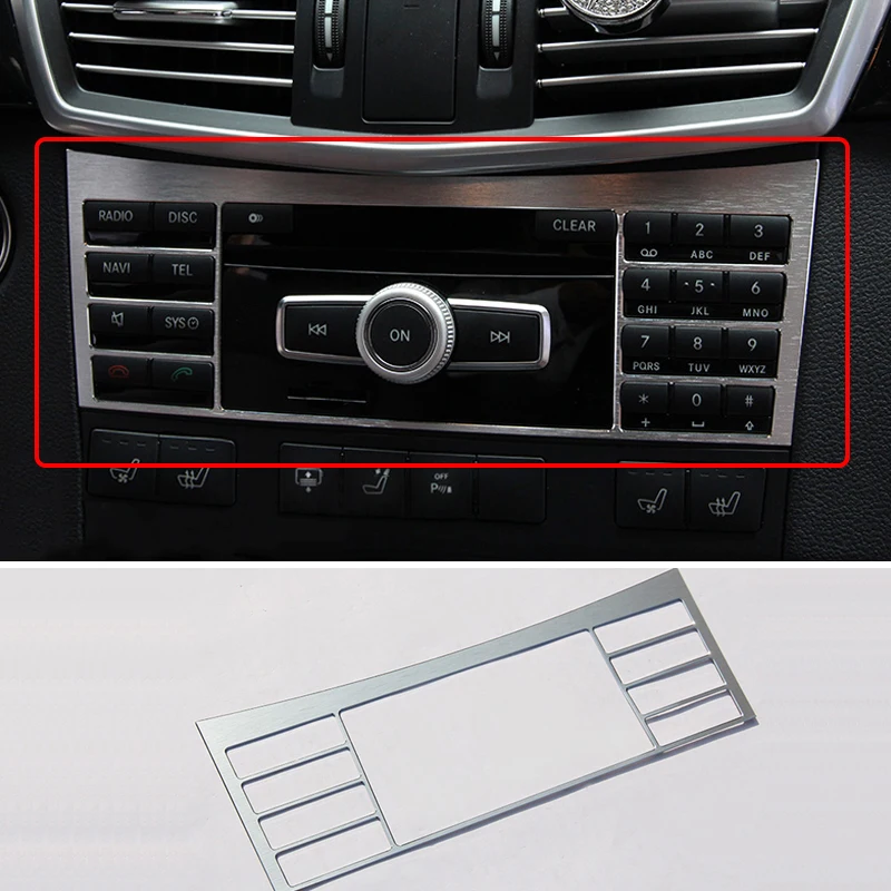 Car Styling Interior Center Console Button Panel Trim Chrome CD Plate Decorative Cover for Mercedes Benz W212 E Class AMG E200L
Car Styling Interior Center Console Button Panel Trim Chrome CD Plate Decorative Cover for Mercedes Benz W212 E Class AMG E200L
