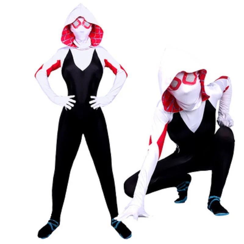 Girls Women Gwen Stacy Costume Spider Gwen Cosplay Mask Zentai Suit Bodysuit Jumpsuit Spider Girl Halloween Costumes
Girls Women Gwen Stacy Costume Spider Gwen Cosplay Mask Zentai Suit Bodysuit Jumpsuit Spider Girl Halloween Costumes